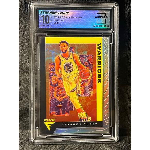 2019 Stephen Curry [Silver] #585 Panini Chronicles ArenaClub Graded GEM MINT 10 - Picture 1 of 4